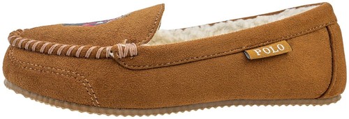 POLO RALPH LAUREN Women's Dezi Bear Moccasin Slipper Chestnut 10 M NEW w/Box - Picture 4 of 5