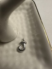 925 Sterling Silver Letter J - Initial Script Cursive Alphabet Charm