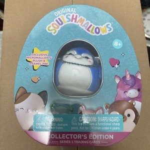 Brand New Squishmallow Collector's Edition Tin - Babs The Bluejay - SEALED