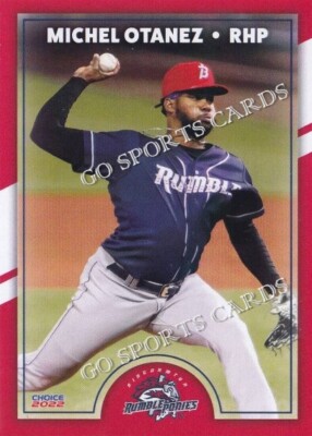 2022 Binghamton Rumble Ponies Michel Otanez RC Rookie NY Mets DR