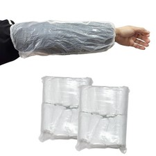 PEFAVPRO 200 PCS Disposable Arm Sleeves, Plastic Sleeves to 18PCS, White