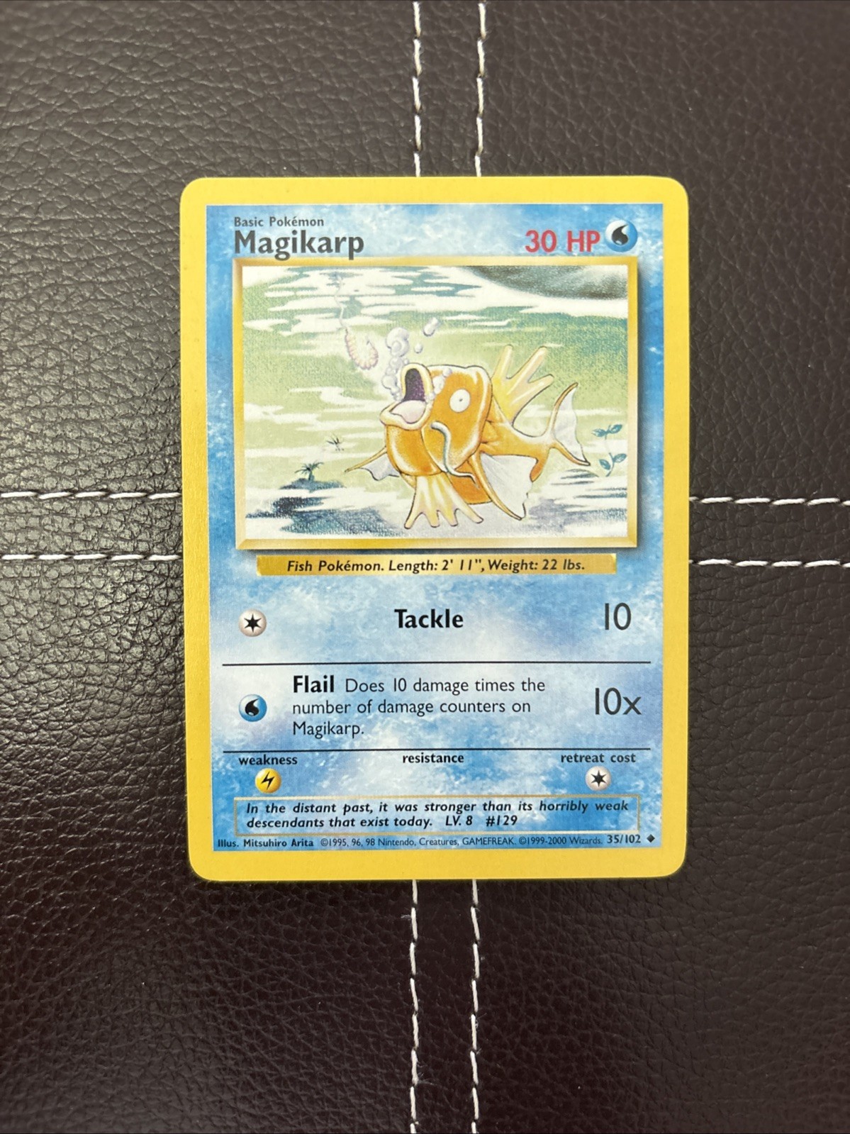 Pokemon TCG - Magikarp - 35/102 - Unlimited Base Set - NM Uncommon (1999)