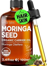 Organic Moringa Oil for Skin - Cold Pressed Unrefined Natural Moringa Carrier Oi