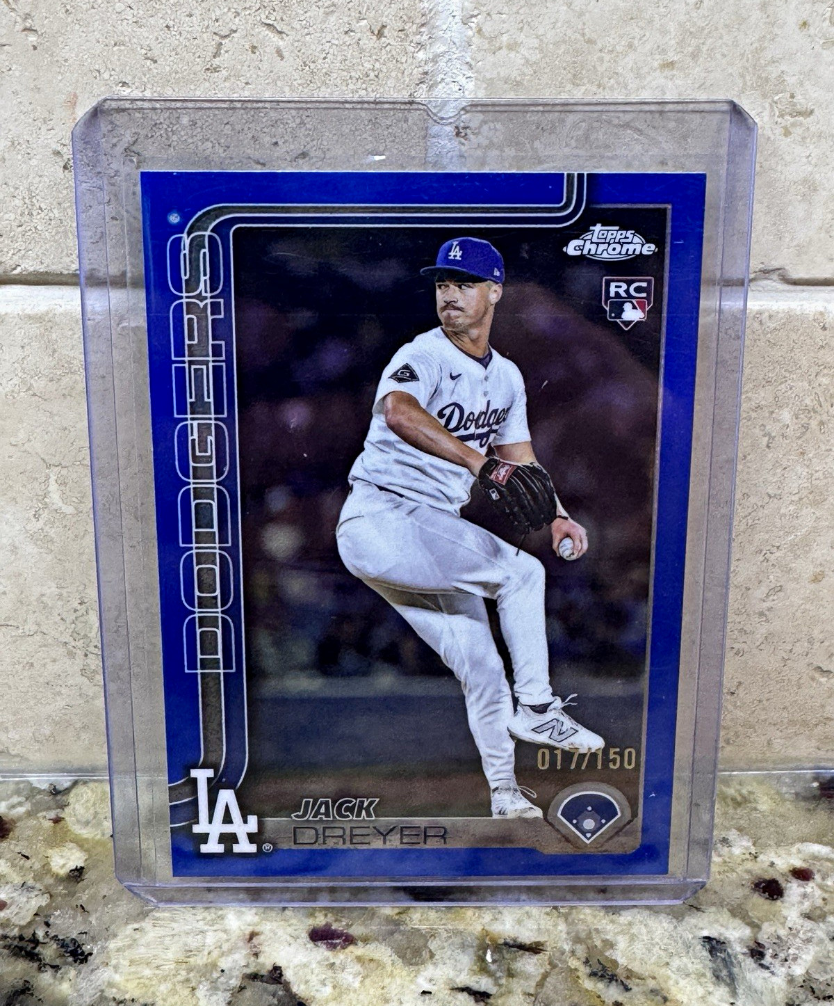 Topps 2025 Chrome Update Jack Dreyer Los Angeles Dodgers #USC39 RC Blue /150