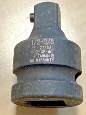 Grey Pneumatic 2228AL 1/2" Female X 3/8" Male Impact Socket Adapter Locking Pin