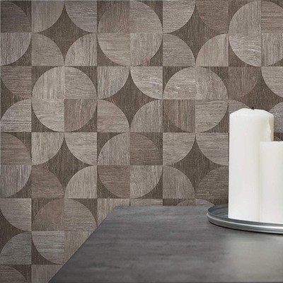 As Creation Geometrische Holzmaserung Holzoptik Fliesen Tapetenrolle Geo Grau...