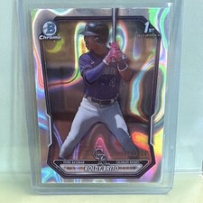 2026 Bowman Chrome Lava Refractor 1st Bowman Roldy Brito #BCP-21 Rockies #/399