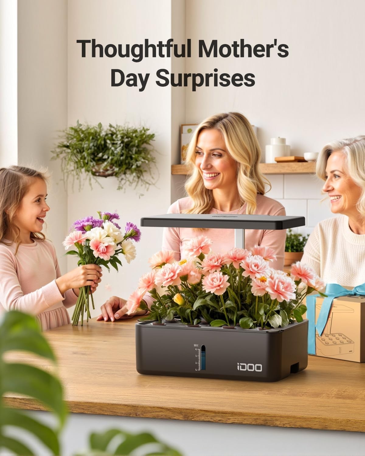 Automatic Hydroponics Kit with Grow Light