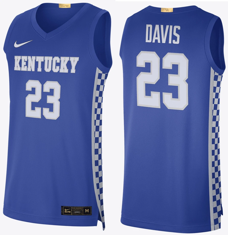 NIKE ELITE Kentucky Wildcats Anthony Davis Jersey STITCHED - BV2571-480 - MEN XL - Image 1 of 1