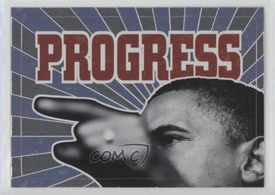 2008 Topps President Obama Collector Trading Cards Stickers Foil Progress #6 d8k