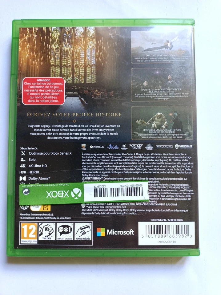 Jeu XBox Warner Bros Interactive Hogwarts Legacy. XBS VF.Heritage de Poudlard, photo 2 sur 3
