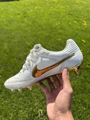 Ronaldinho Nike Tiempo Legend RGN FG SE Touch of Gold  Soccer Cleats Size 7.5