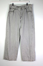 Zara Womens 12 Blue Wide Leg Pleated Pants Lyocell Blend Trousers Coastal Casual