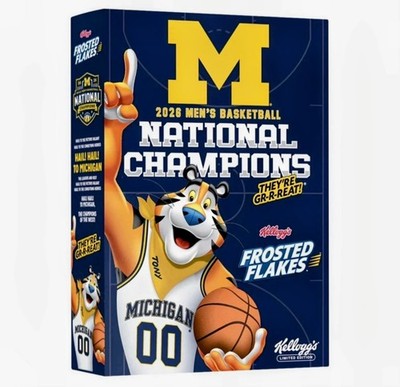 Michigan Frosted Flakes Cereal Box