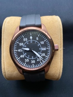 Custom 40mm Bronze Automatic Pilots Watch