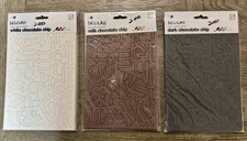 Basic Grey **DELILAH** Set Of 3 Coordinating Chip Stickers Chocolate Chip NEW