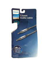 Philips Auxiliary Cable 3.5mm Elite 6ft Silver