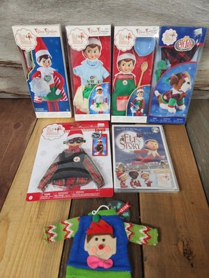 The Elf on the Shelf Outfits Clothes Super Hero What Fun Baking Glasses Pets DVD