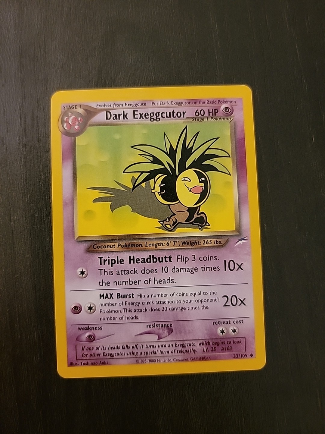 Pokémon TCG Neo Destiny Dark Exeggutor Card 33/105