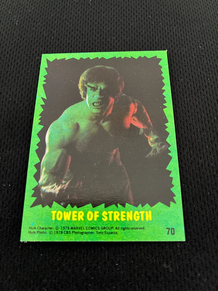 The Incredible Hulk Topps with Vintage Collectable Trading Cards
