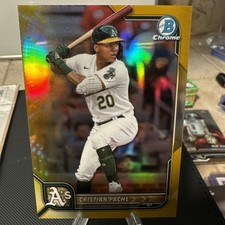 2022 Bowman Chrome Cristian Pache Gold Refractor 25/50 BJHT
