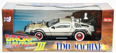 Sun Star 1:18 DeLorean Time Machine - Back to the Future Part III - Diecast 2712