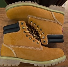 Botas de trabajo Levis Harrison bronceadas trigo con cordones para hombre talla 9 51020011 B construcción