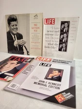 Lot Of JFK Magazines/Vinyl John F. Kennedy 40th Anniversary Commemorative Issue