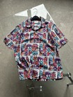 Aime Leon Dore Crayon Print Leisure Short Sleeve Button Up Shirt Size Medium