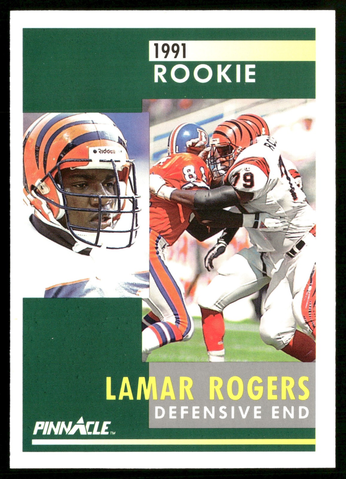 1991 Pinnacle #329 Lamar Rogers