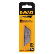 Carbide Utility Blades (5-Pack) Heavy Duty Razor Knife Replacements