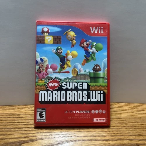 Nintendo New Super Mario Bros. Wii, Manual, box, disc Platformer CIB tested