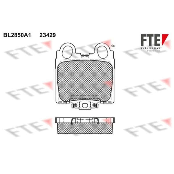 FTE BremsbelÄGe Satz Hinterachse Passend FüR Lexus GS IS SC | 9011025-image