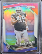 Panini Prizm 2025 Warren Sapp rwb prism Oakland Raiders Football Card #212