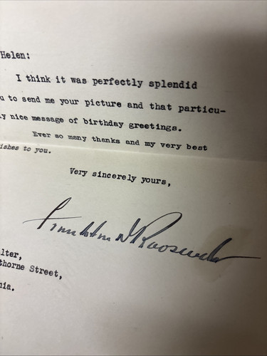 FRANKLIN & ELEANOR ROOSEVELT SIGNED 1935 LETTER Whitehouse Letters Autograph FDR - Picture 15 of 24