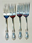 Lot of 4 International Sterling Wild Rose Silver Salad Fork 6 in 36 Grams Each