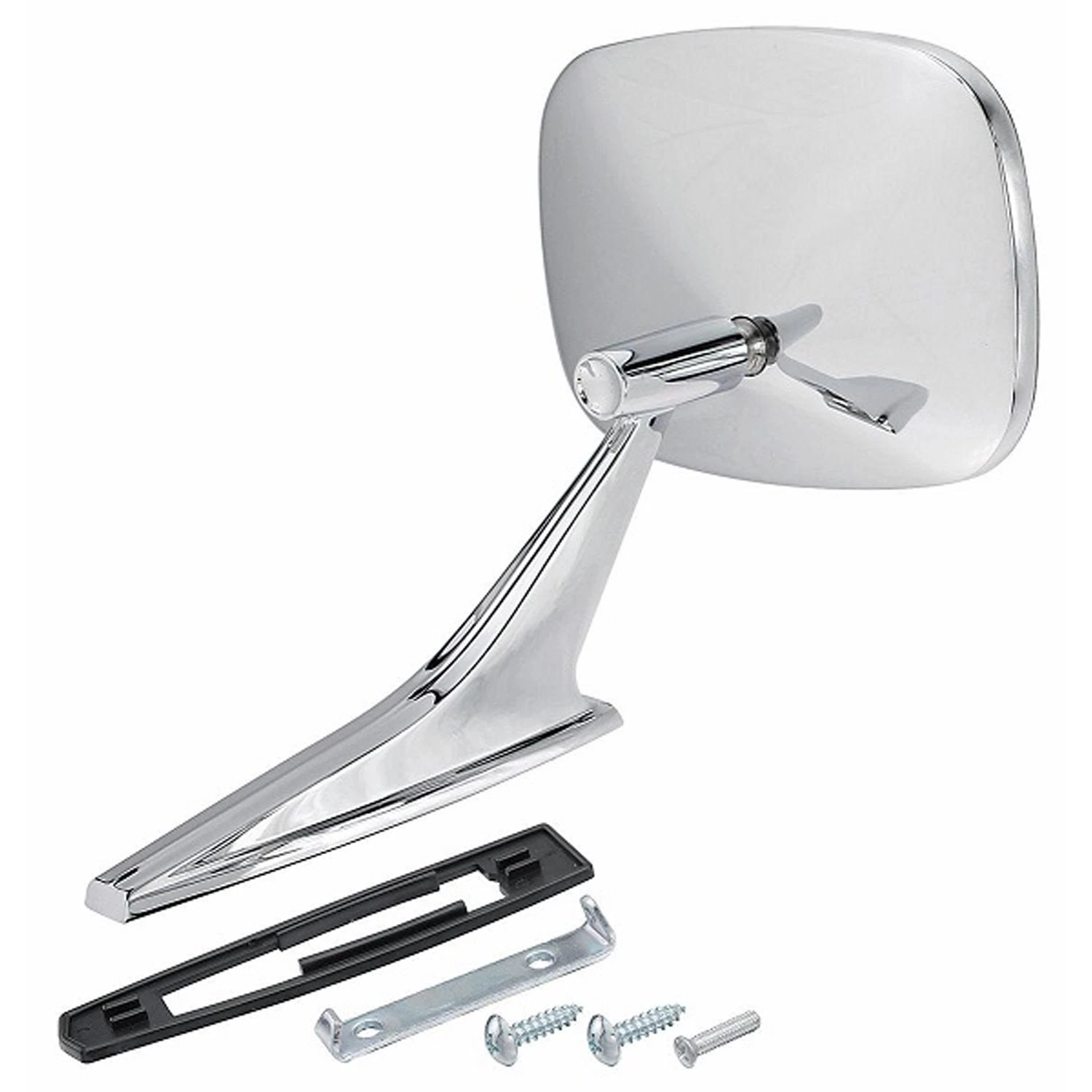 Passenger Side Mirror, Manual, Chrome, w/Rib, 4020-410-682R