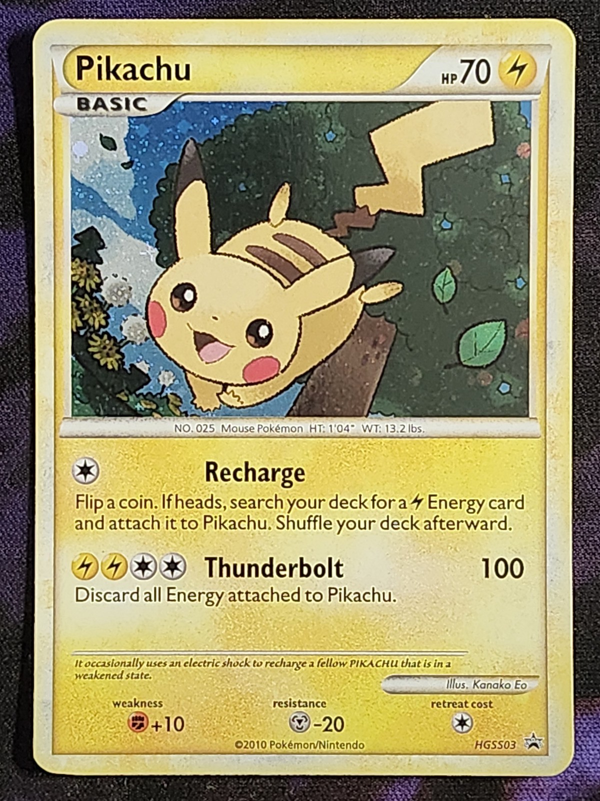 Pokemon Pikachu HGSS03 (LP) Black Star Promo BSP