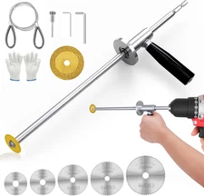 Inside Pipe Cutter for Pvc Pipe with Handle and Diamond Grit Cutting Wheel, Pvc 