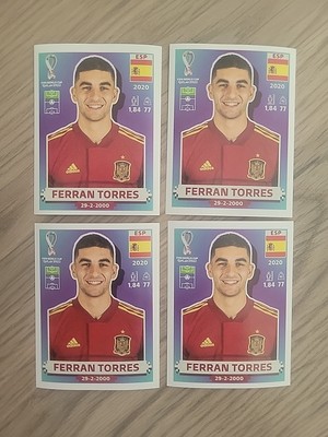 4x 2022 Panini FIFA World Cup Qatar Album Sticker Ferran Torres Spain ...