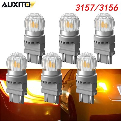 6x 36W 3157 3156 LED Yellow Turn Signal Parking DRL High Power Light Bulb 8400LM
