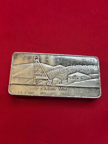 1969 - 3 oz .999 Fine Silver Foster Bar/Round “Day Mines, Inc, DMI”