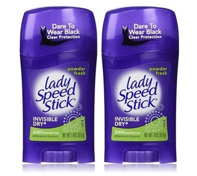 4 Pack Lady Speed Stick Invisible Dry Deodorant Powder Fresh 1.4 Oz Each