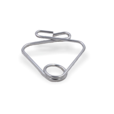 10x Deckenklemme Clip für Rasterdecken aus Metall, Länge 29 mm, Ø Öse 6,5mm