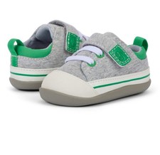 See Kai Run Stevie Mini gray-green jersey First Walker shoes, Infant Size 3 NIB