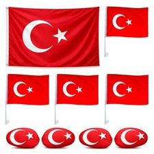 9 tlg Türkei Auto Deko Fanset Türkiye Bayra...
