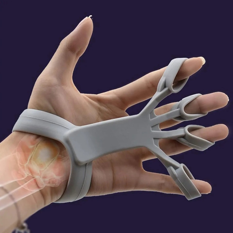 Fingertrainer Silikon Dehner Übungsgürtel Handgelenk Krafttraining