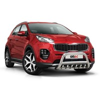 FrontbüGel FrontschutzbüGel FüR Kia Sportage 2015-2021 Mit Abe Rammschutz Silber