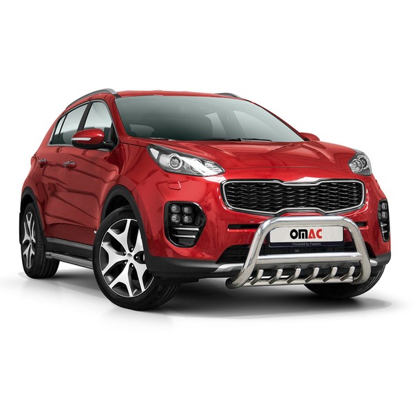 FrontbüGel FrontschutzbüGel FüR Kia Sportage 2015-2021 Mit Abe Rammschutz Silber-image