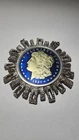 90% Silver 1921 Morgan Silver Dollar in Sterling .925 decorative setting. 49.6g
